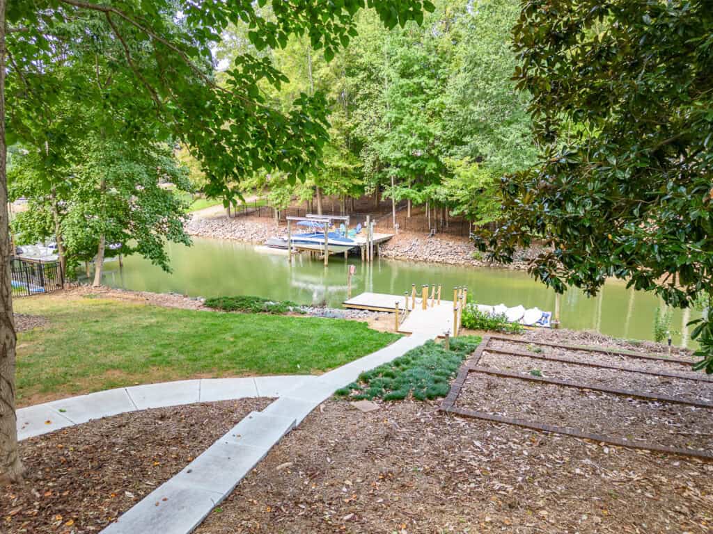 a path leading to a dock