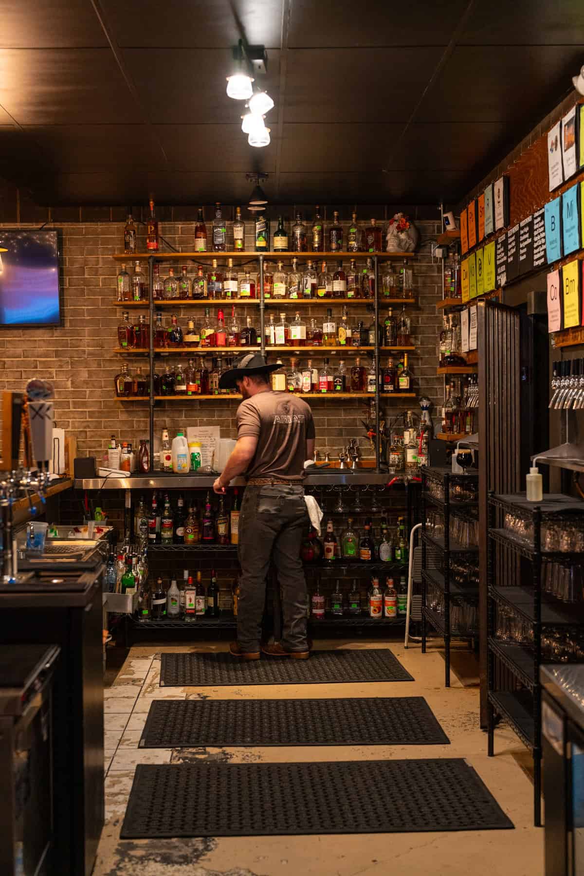 Man working behind the bar